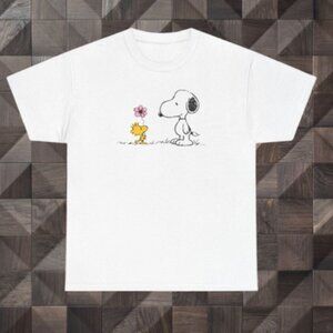 Snoopy and Woodstock Flower Tee